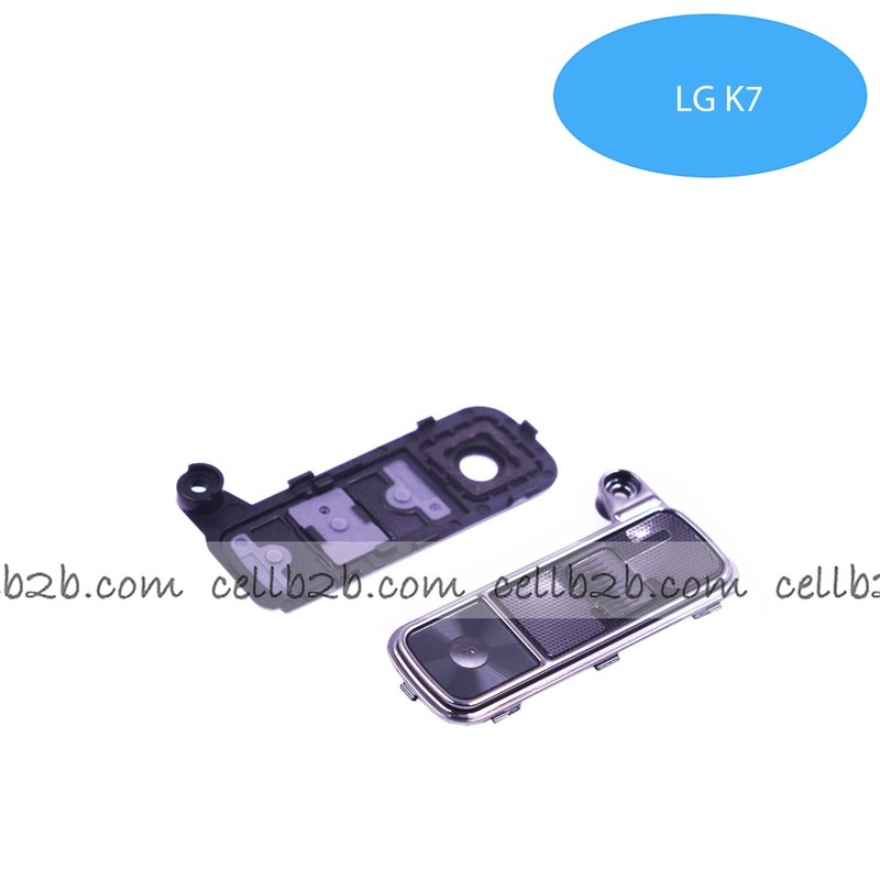 Cristal Cámara + Marco  para LG K7 Negro