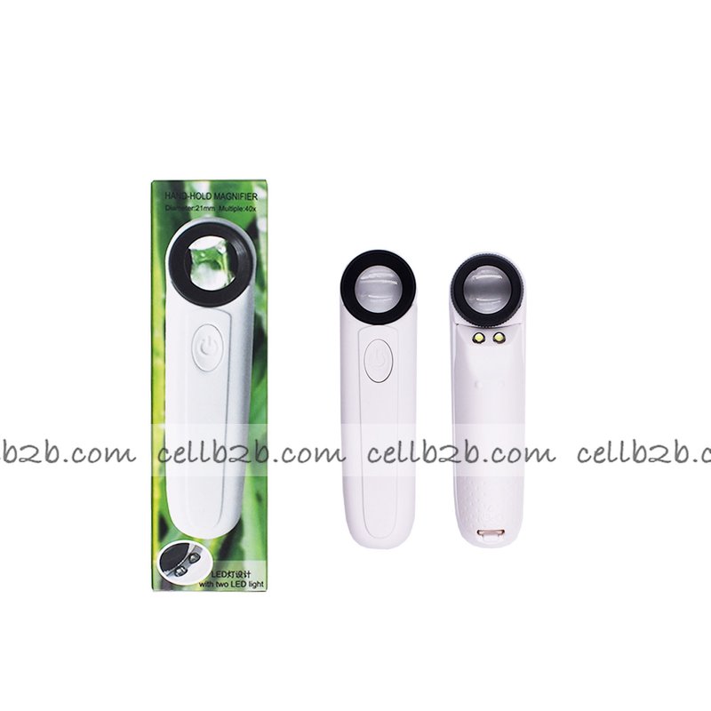 Lupa de Mano Con Luz LED 40X Aumentos