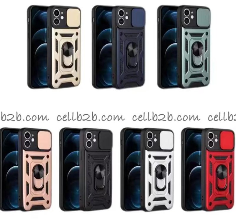 Funda Motomo Con Tapa Deslizable de Cámara Y Anillo Para iPhone 11 Pro Max 6.7