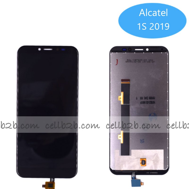 Original Pantalla Alcatel 1s 2019 Negra Completa LCD+Táctil
