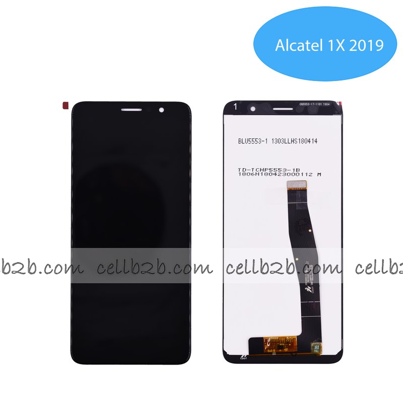 Original Pantalla Alcatel 1X 2019 Negra Completa LCD+Táctil
