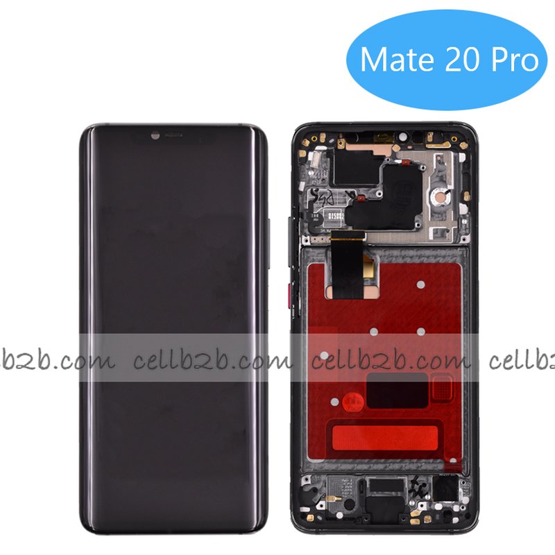 Original Pantalla Huawei  Mate 20 Pro Con Marco y Huella Negra Completa LCD+Táctil