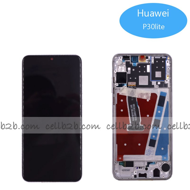 Original Pantalla Huawei P30 Lite/ Nova 4E Blanca con Marco Completa LCD+Táctil para 48MP