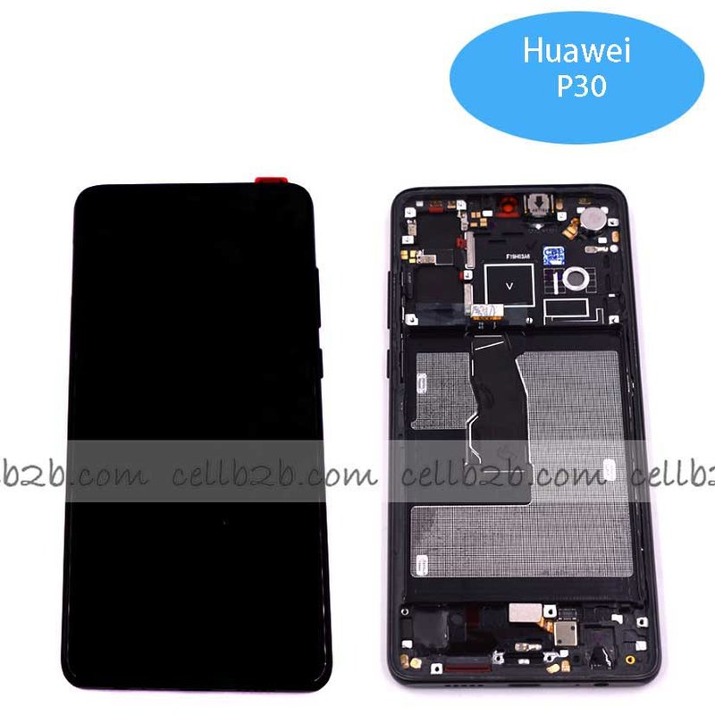 Original Pantalla Huawei P30 Negra Con Marco Completa LCD+Táctil
