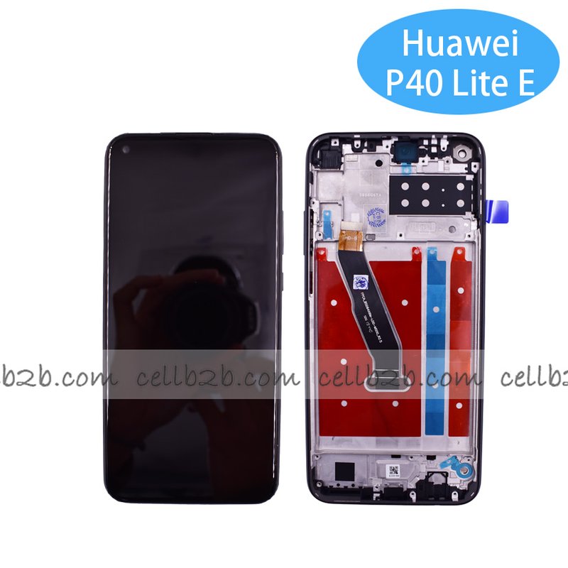 Original Pantalla Huawei P40 Lite E / Enjoy 10 / Y7P 2020 / Honor Play 3 Negra con Marco Completa LCD+Táctil