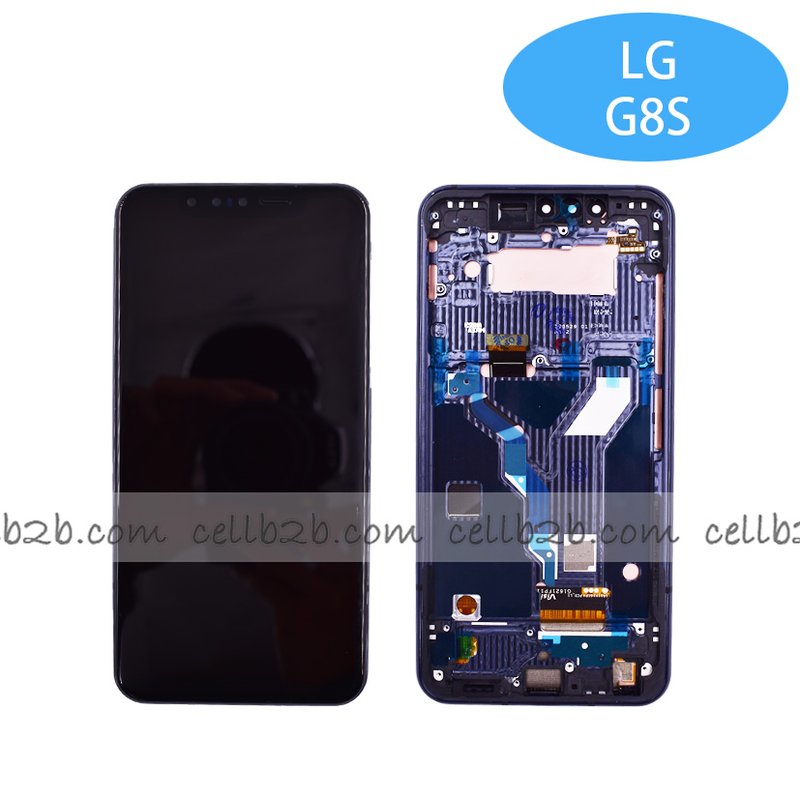 Original Pantalla LG G8S Thinq Negra con Marco Completa LCD+Táctil