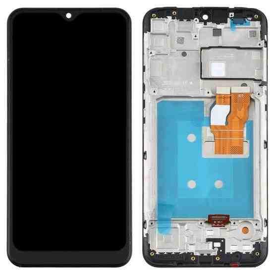 Original Pantalla LG K22 Negro CON MARCO Completa LCD+Táctil