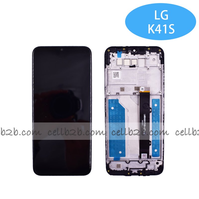 Original Pantalla LG K41S Negra con Marco Completa LCD+Táctil