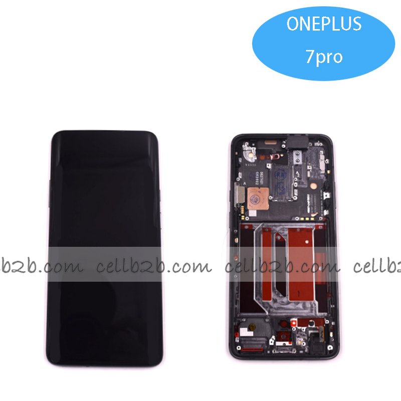Original Pantalla OnePlus 7 Pro Negro con Marco Completa LCD+Táctil