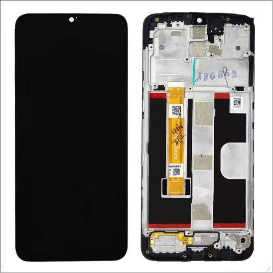 Original Pantalla OPPO A5 2020 Negra CON MARCO Completa LCD+Táctil