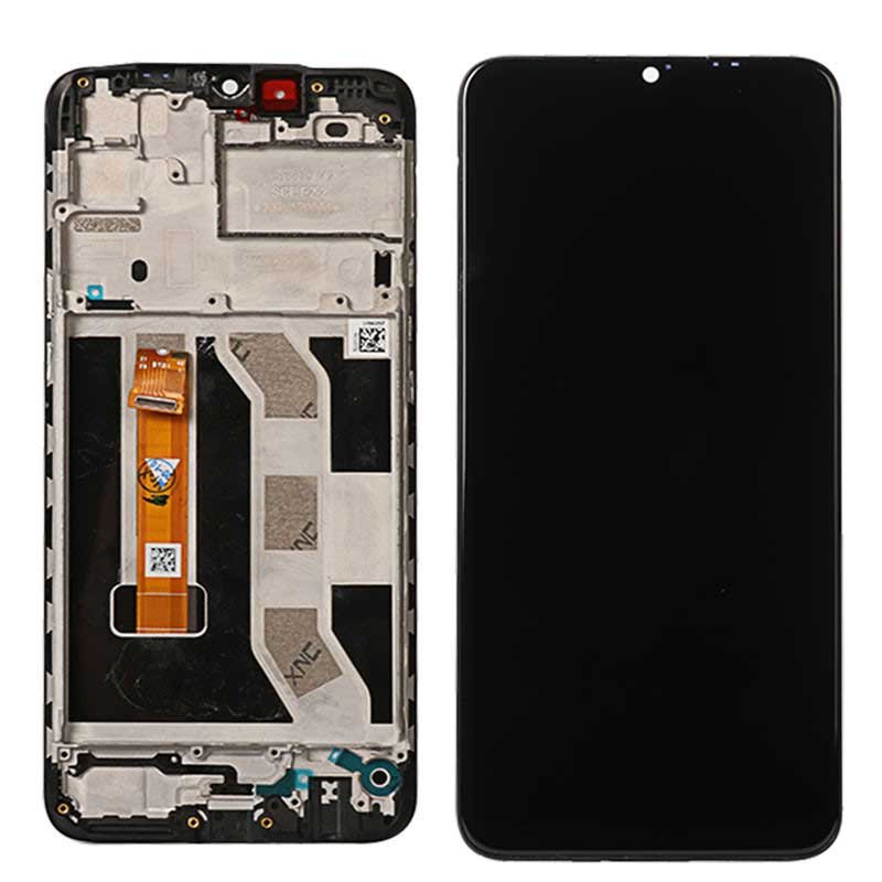 Original Pantalla Realme C3 Negro CON MARCO Completa LCD+Táctil