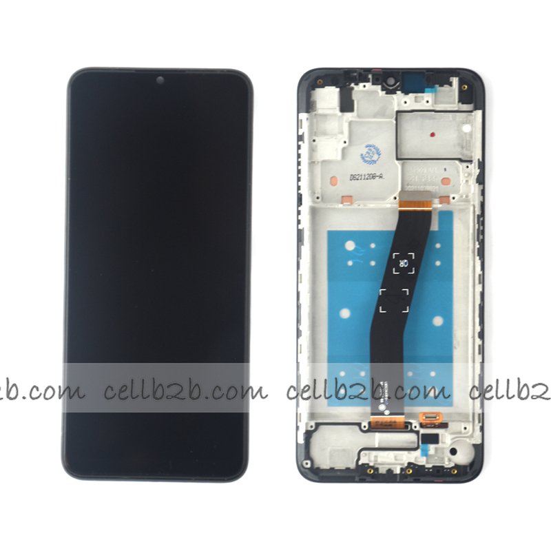 Original Pantalla TCL 20E Negra CON MARCO Completa LCD+Táctil