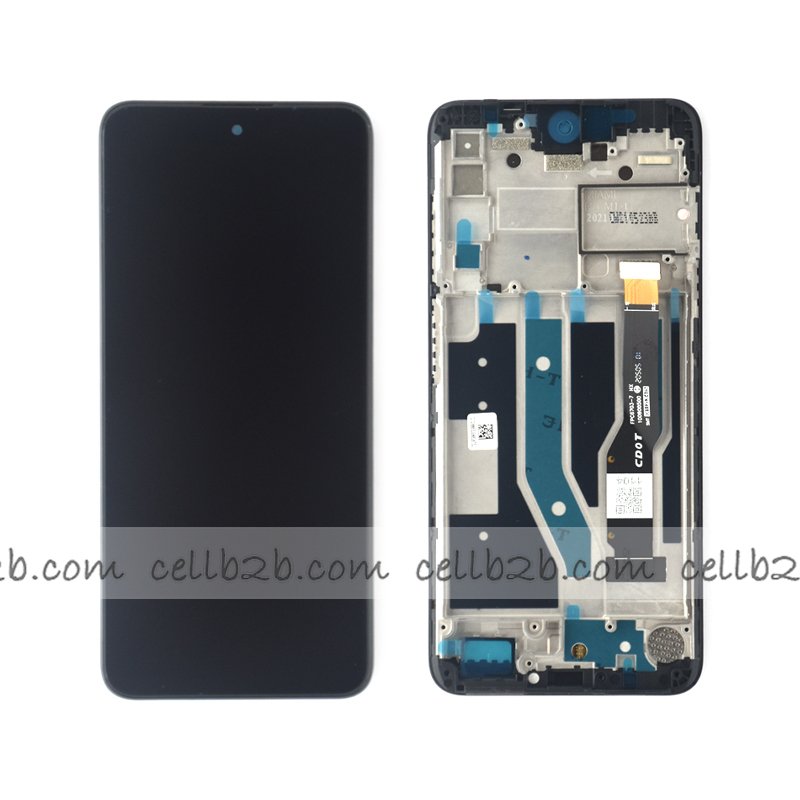 Original Pantalla TCL 20L / 20L Plus Negra CON MARCO Completa LCD+Táctil