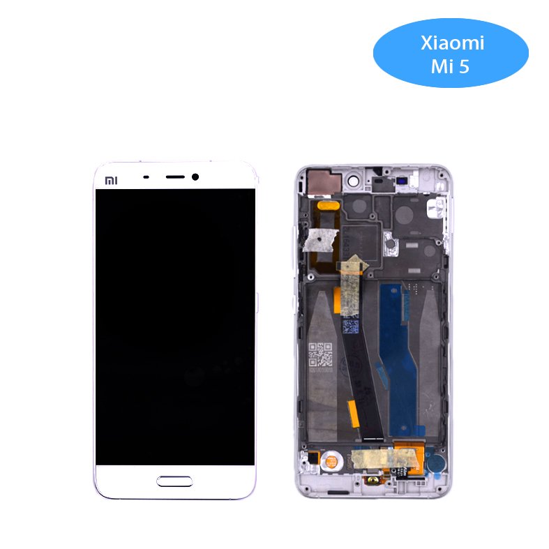 Original Pantalla Xiaomi Mi 5 Con Marco Blanca Completa