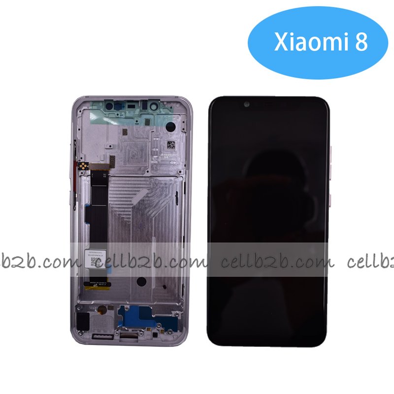 Original Pantalla Xiaomi Mi 8 con marco Blanco Completa LCD+Táctil