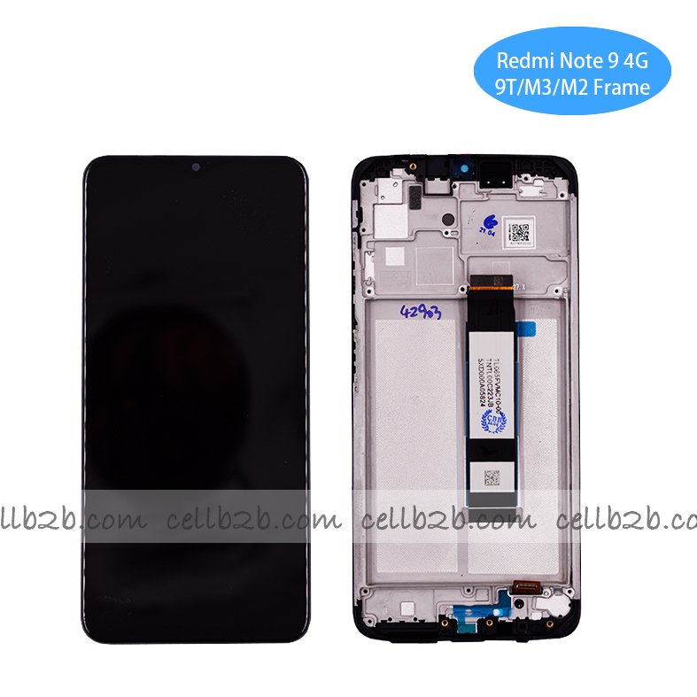 Original Pantalla Xiaomi Poco M3 / Redmi 9T / Redmi Note 9 4G Negra con Marco Completa LCD+Táctil