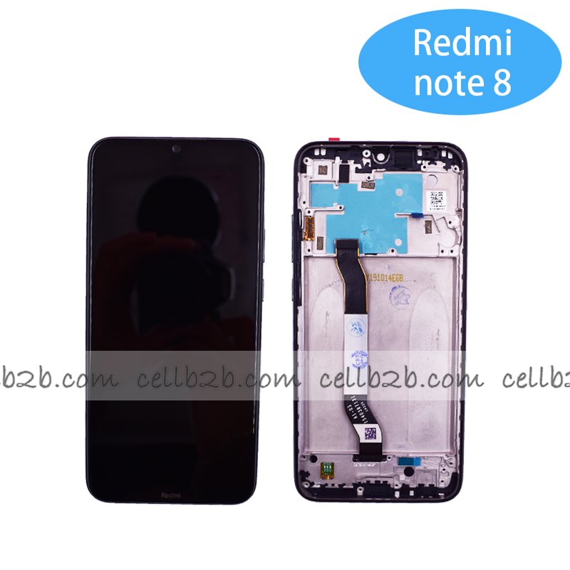 Original Pantalla Xiaomi Redmi Note 8 Negra con Marco Completa Tactil+LCD