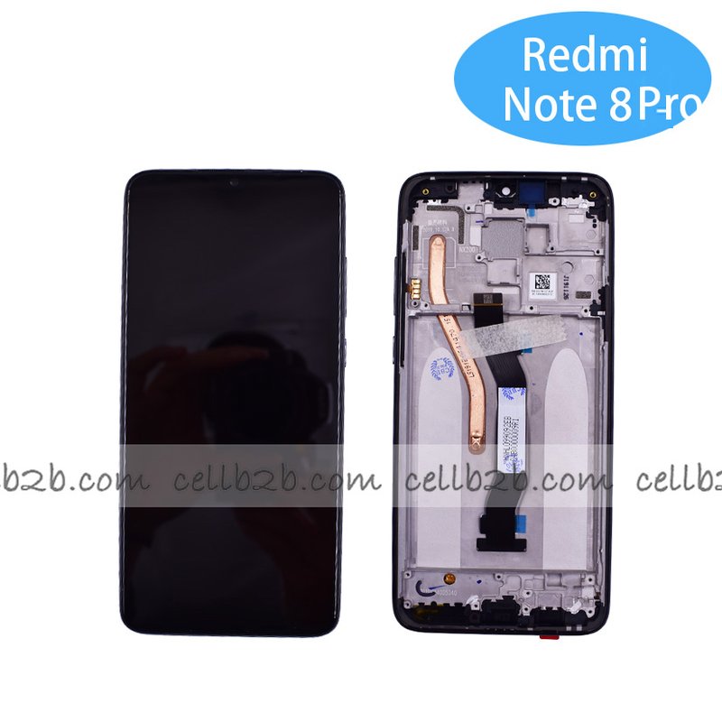 Original Pantalla Xiaomi Redmi Note 8 Pro Negra con Marco Completa Tactil+LCD