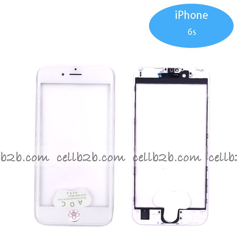 Pantalla Cristal + Marco Lateral con Pegamento para iPhone 6s Blanco Original