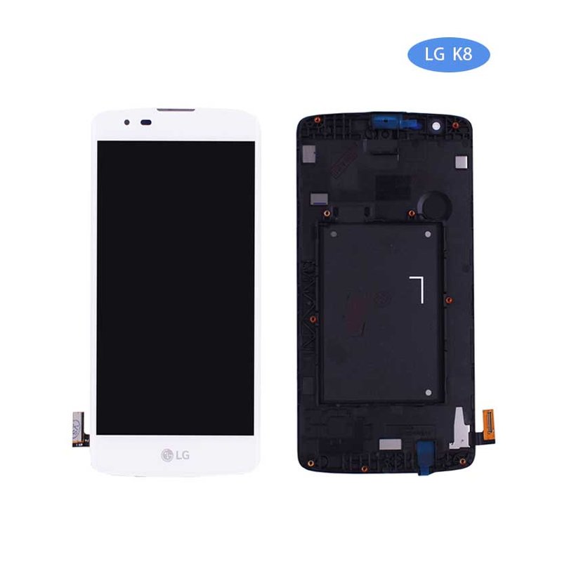Pantalla LG K8 Blanca Con Marco Completa LCD+Táctil