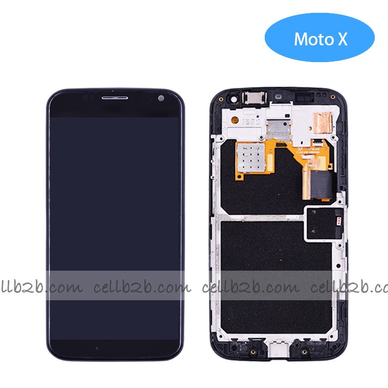 Pantalla Moto X Negra Con Marco Completa LCD+Táctil