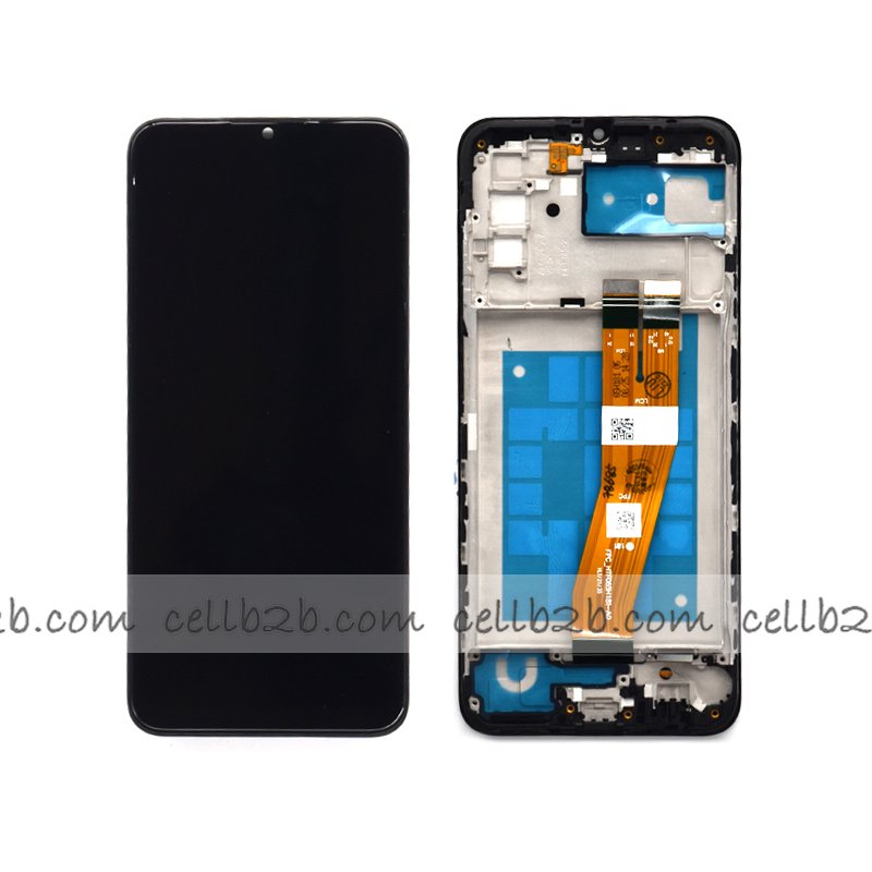 Pantalla Samsung GALAXY A03S A037F Negra CON MARCO Original LCD+Táctil