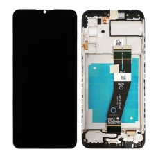 *Pantalla Samsung GALAXY A03S A037G Negra CON MARCO Original LCD+Táctil SERVICE PACK VERSION EU