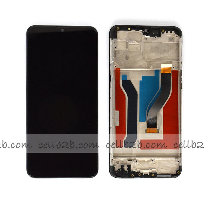 Pantalla Samsung Galaxy A10S A107 Negra con Marco Completa Original Reparada