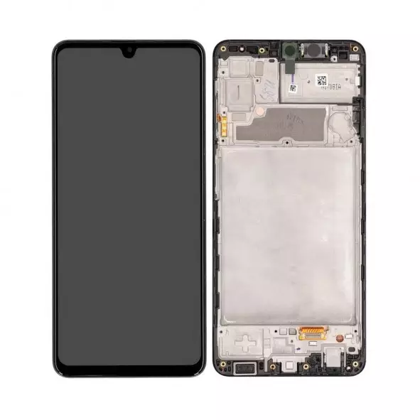 *Pantalla Samsung Galaxy A22 4G A225 Negra Con Marco Completa Original SERVICE PACK