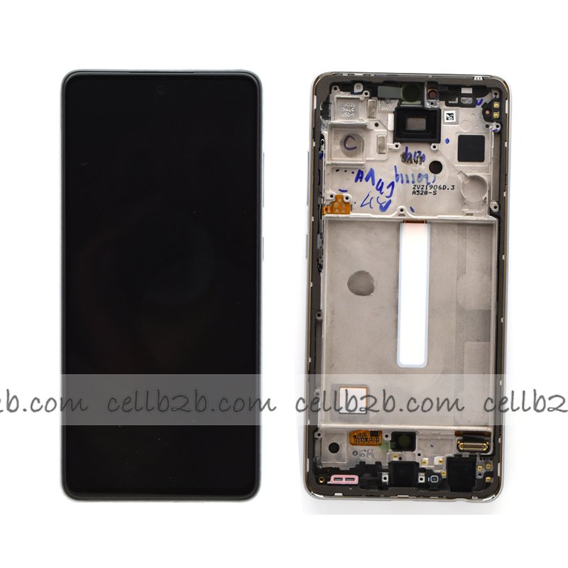 *Pantalla Samsung Galaxy A52 4G A525 / A52 5G A526 Azul Con Marco Original Completa Service Pack