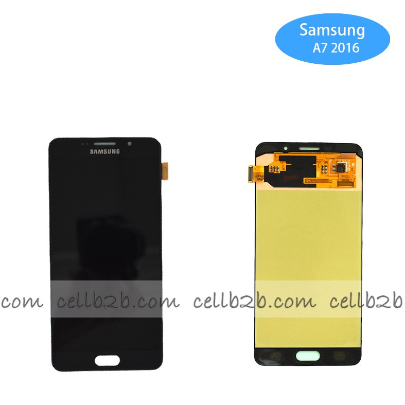 Pantalla Samsung Galaxy A7 2016 A710 Negra Dorada Completa Original SERVICE PACK