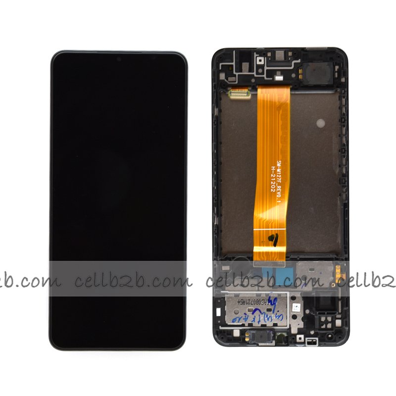 Pantalla Samsung GALAXY M12 M127 Negra CON MARCO Original LCD+Táctil