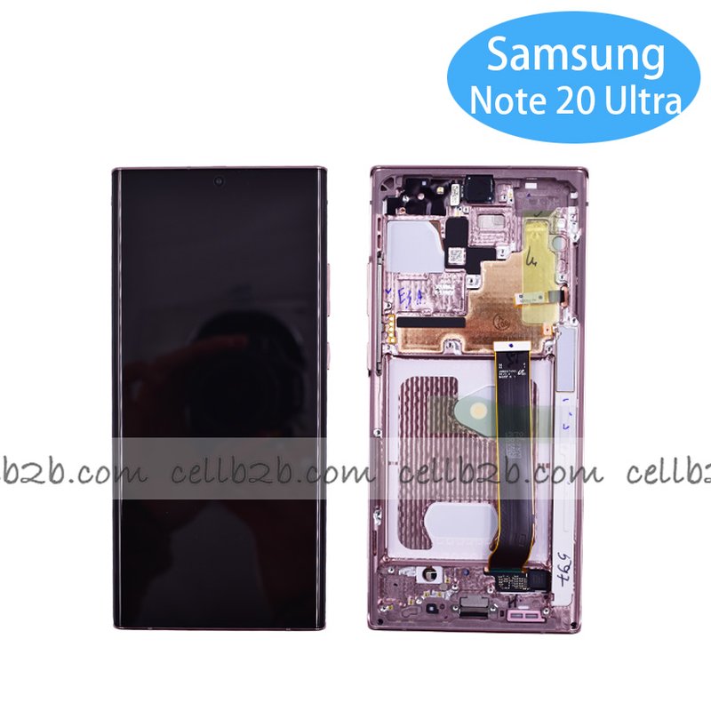 *Pantalla Samsung Galaxy Note 20 Ultra 4G/5G N985/N986 Bronce con Marco Completa Original SERVICE PACK