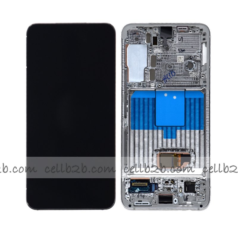 *Pantalla Samsung Galaxy S22 S901 Blanco / Azul / Crema CON MARCO Original LCD+Táctil SERVICE PACK