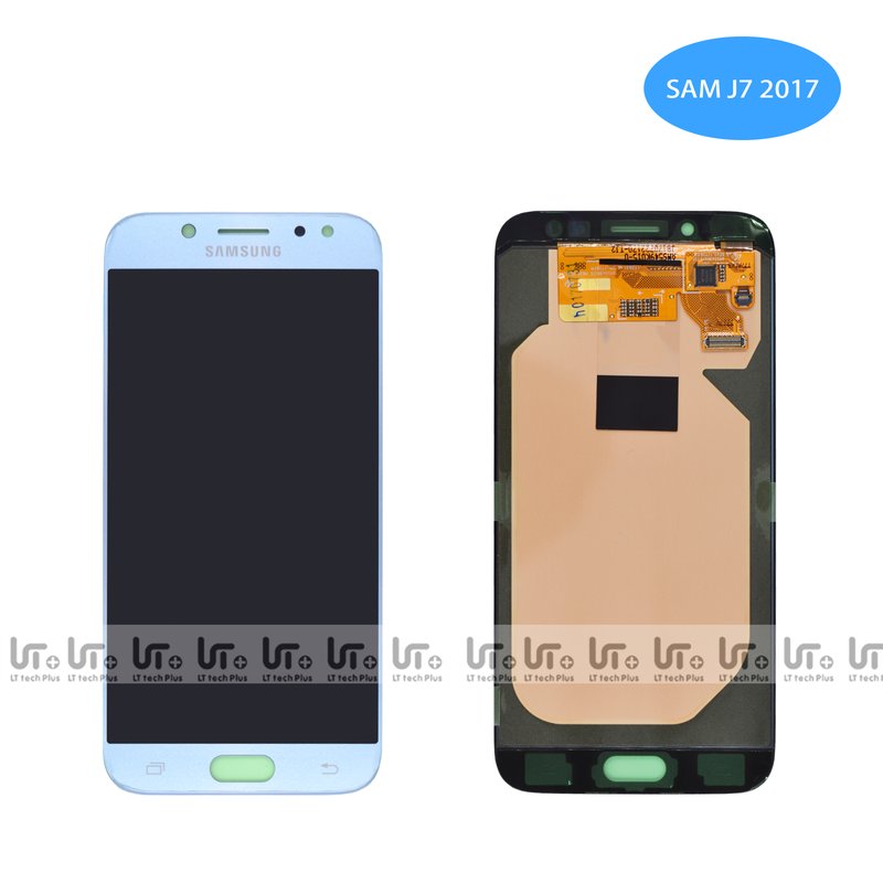 Pantalla Samsung J7 (2017) J730F OLED Azul Plateada Completa