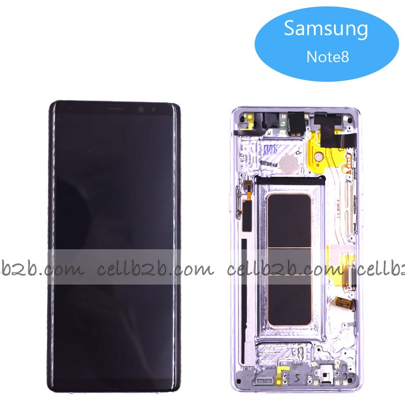 *Pantalla Samsung NOTE 8 N950F Gris/ Lila Completa Original SERVICE PACK