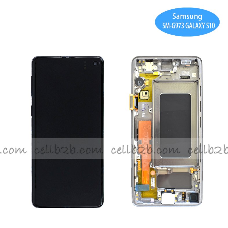 *Pantalla Samsung SM-G973 GALAXY S10 Negra Completa Original SERVICE PACK (RNW)