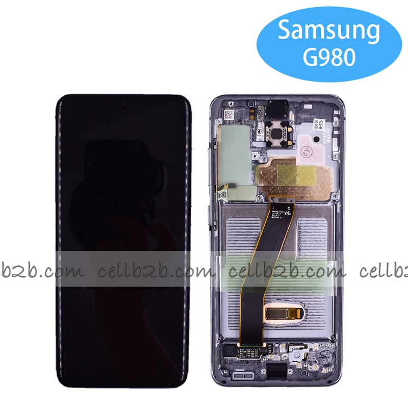 *Pantalla Samsung SM-G981F G980F GALAXY S20 5G S20 Rosa con Marco Original Completa SERVICE PACK