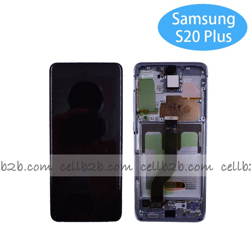 *Pantalla Samsung SM-G986B G985F GALAXY S20 Plus 4G / 5G Azul Claro con Marco Original Completa SERVICE PACK