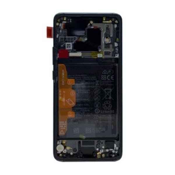 *Pantalla Service Pack Huawei Mate 20 Pro con Marco Negro y Bateria
