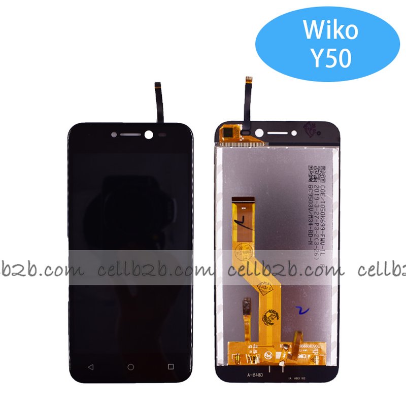 Pantalla Wiko Y50 Negra Completa LCD+Táctil