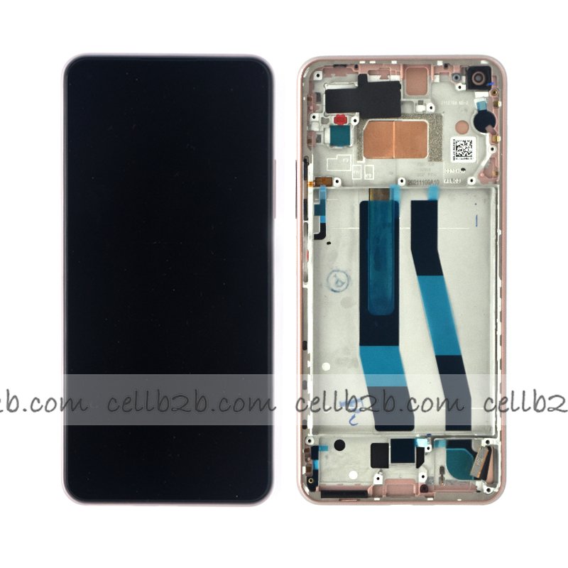*Pantalla Xiaomi Mi 11 Lite 5G NE / Mi 11 Lite 4G/5G Rosa con Marco SERVICE PACK