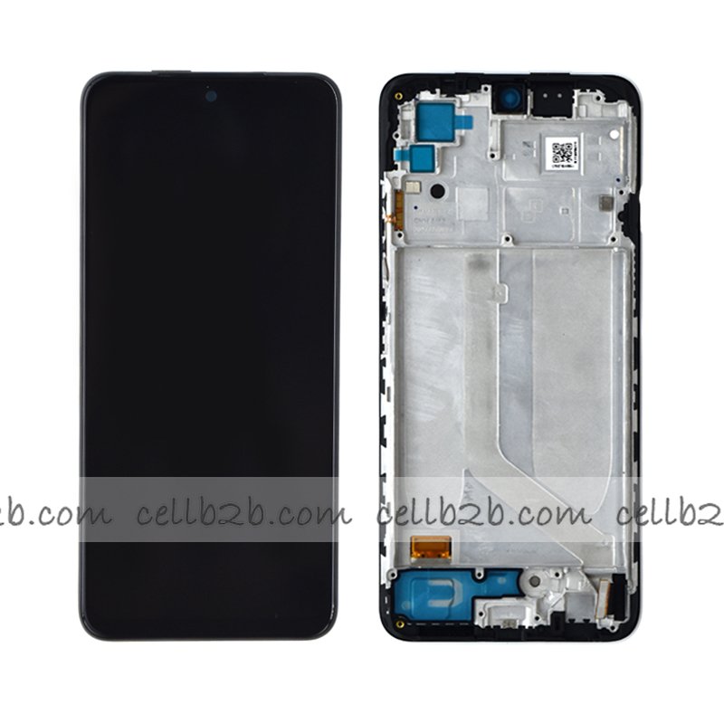 *Pantalla Xiaomi Redmi Note 10 4G / Redmi Note 10S 4G Negra CON Marco SERVICE PACK