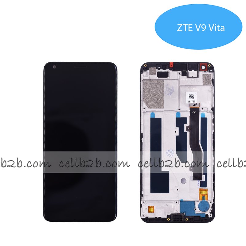 Pantalla ZTE V9 Vita Negra con Marco Completa LCD+Táctil