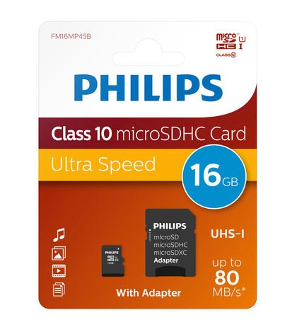 *PHILIPS 16GB Tarjeta Memoria