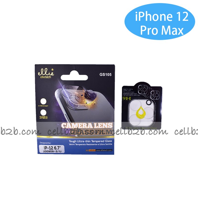 GS105 Protector Cristal de Cámara para iPhone 12 Pro Max 6.7