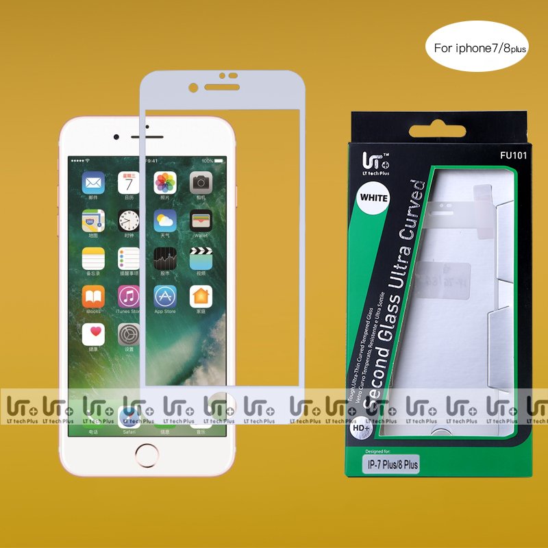 ED102 Protector Cristal para iPhone 7G Plus/ 8G Plus Full Glue Completo