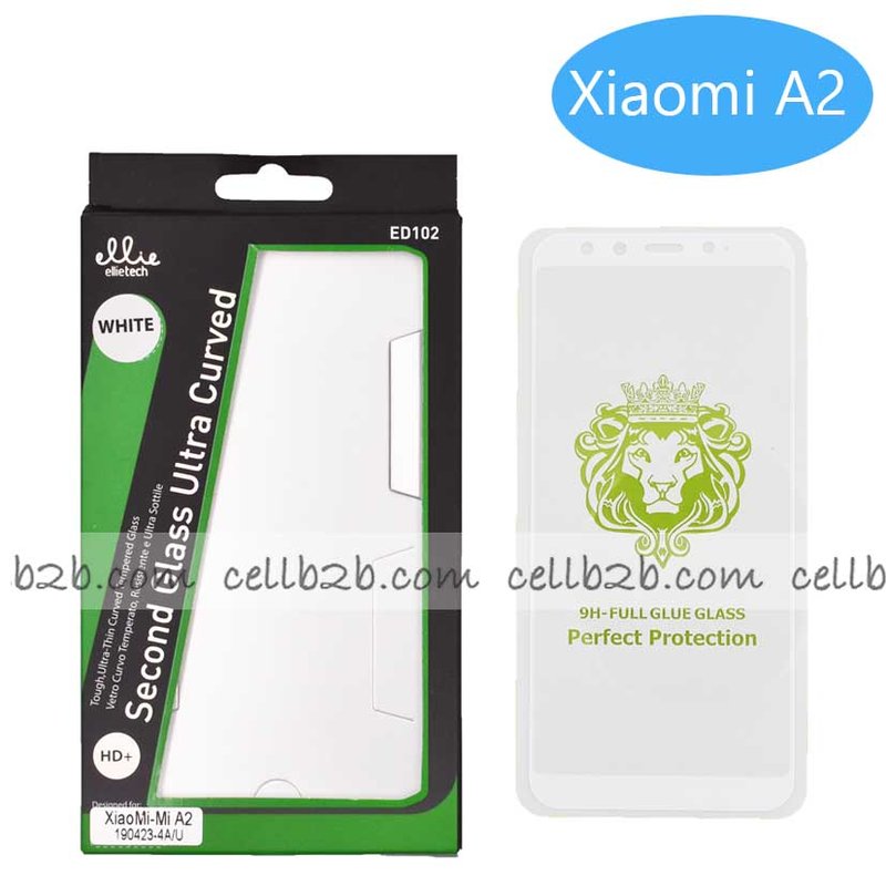 ED102 Protector Cristal para Xiaomi Mi A2 Completo Full Glue