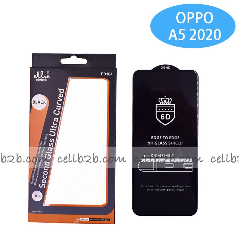 ED104 Protector Full Glue 5D Para OPPO A5 2020 / A9 2020 / A15 / A16 / A16S / A54S / A55 5G /  VIVO Y28S