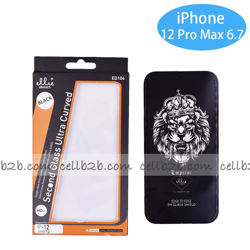 ED104 Protector Full Glue 5D Para iPhone 12 Pro Max 6.7